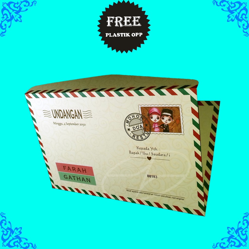 Blangko Kartu Undangan Pernikahan ERBA 88183 (Kosongan)_