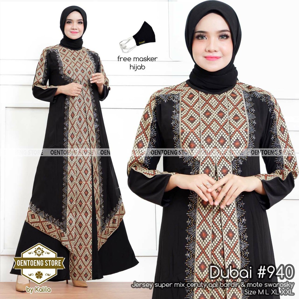 OK - FAVORIT GAMIS DUBAI #940 | LONG DRESS GAMIS ARABIAN| BUSANA MUSLIM MURAH|GAMIS DUBAI PREMIUM