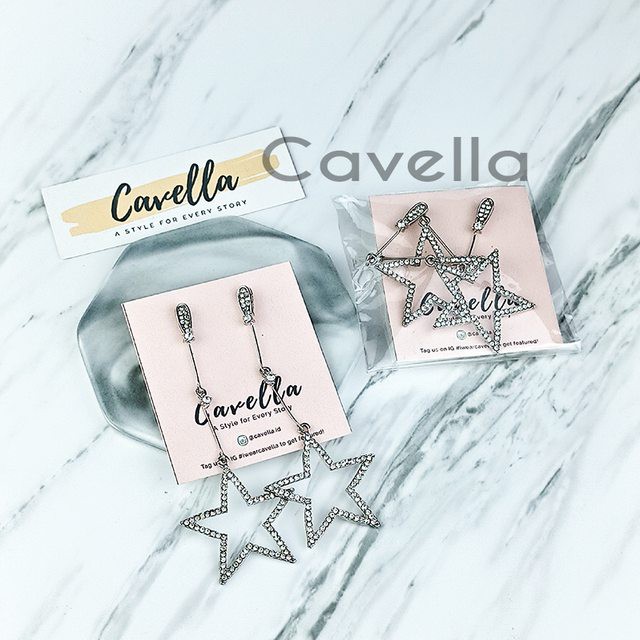 Premium Earring Anting by Cavella - Model : Starlite ER015