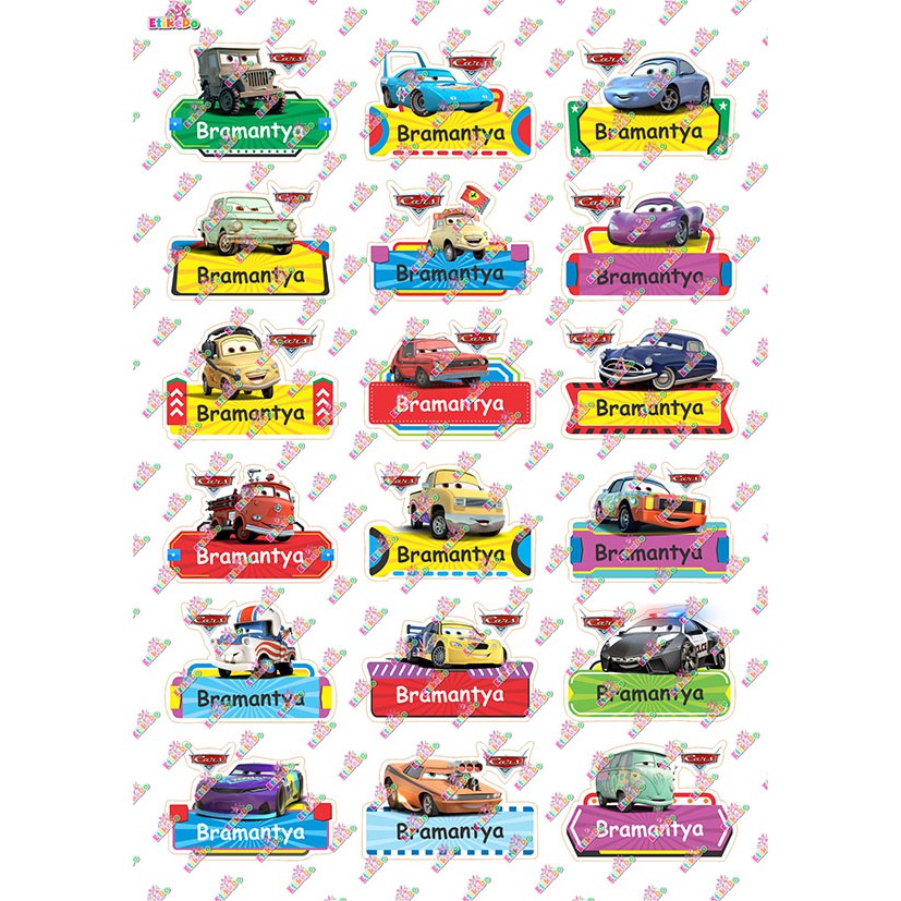 

LABEL NAMA CARS 72 STIKER - ANTI AIR/ROBEK/LUNTUR -1 Nama CR2M1