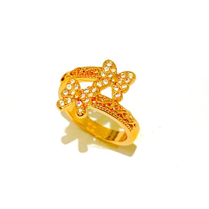 cincin wanita //cincin lapis emas //cincin permata//perhiasan//cincin