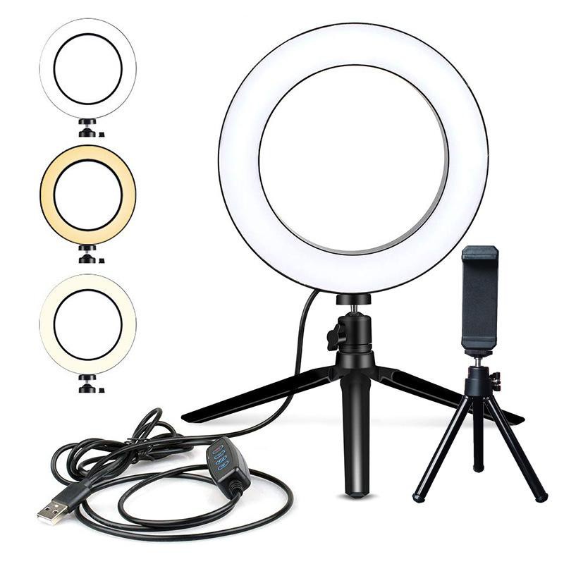 ✅Grosir Jam Senen - RINGLIGHT LED 16CM 20CM 26CM LAMPU MAKE UP VLOG LAMPU RINGLIGHT TRIPOD MULTI LIVE