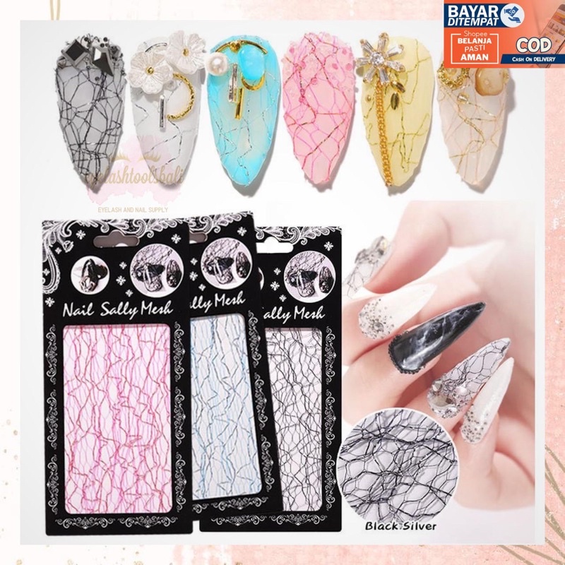 ACC STIKER JARING HIASAN NAIL ART