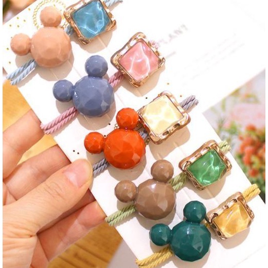 Ikat Rambut Hair Tie Korea Pearl Mickey