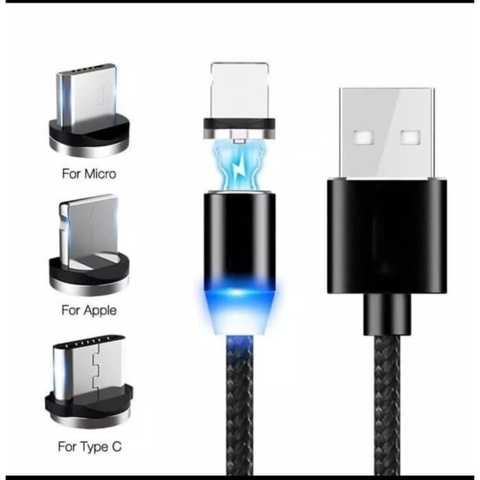 BAROKAH GAMIS Kabel Charger Canggih type c micro usb lightning iphone samsung 1 M