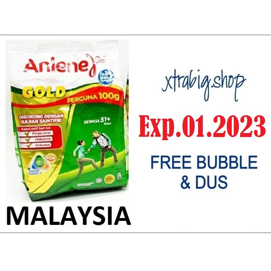 

[KODE BARANG 0KB49] Anlene Gold 1 kg Original Dewasa 51+ 1000gr 5X Kemasan Import Malaysia Asli 51 plus hj