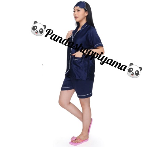 Piyama satin dewasa celana pendek lengan pendek / HP / pakaian wanita / baju tidur