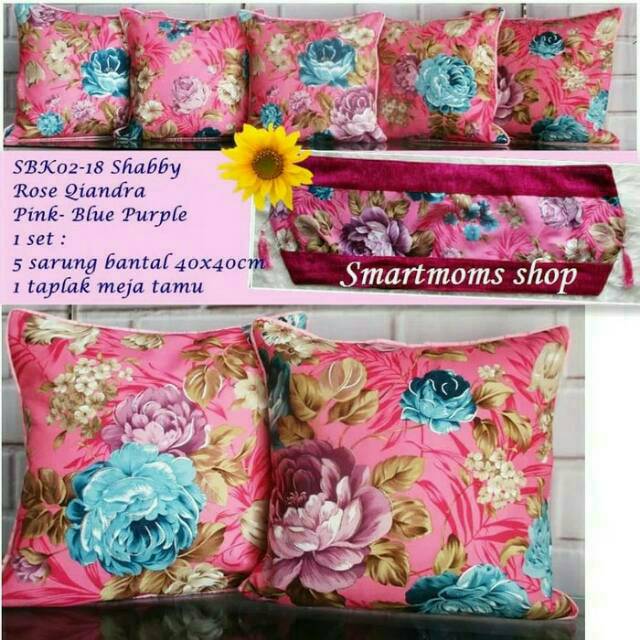 Set sarung bantal kursi tamu shabby kekinian impo.rt