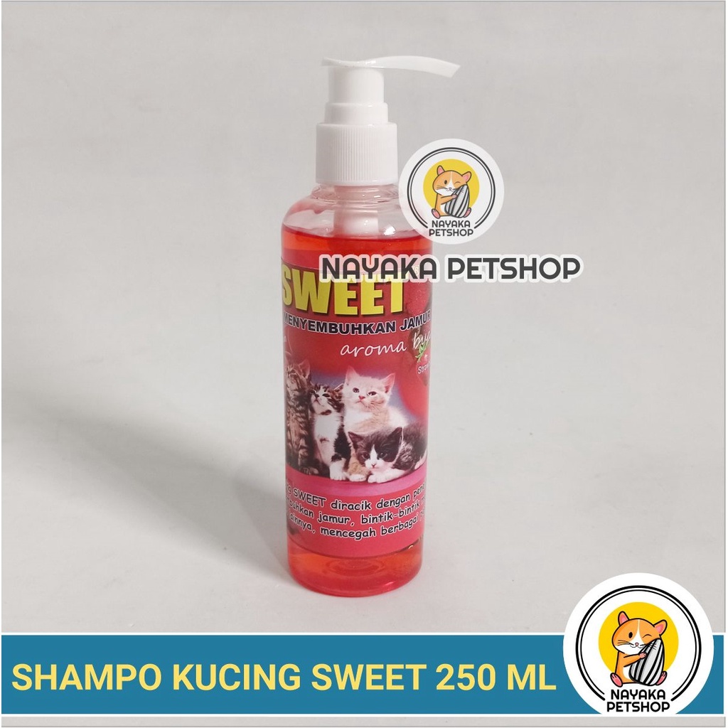 Sweet 250 ml Shampo Kucing Anti Jamur Scabies