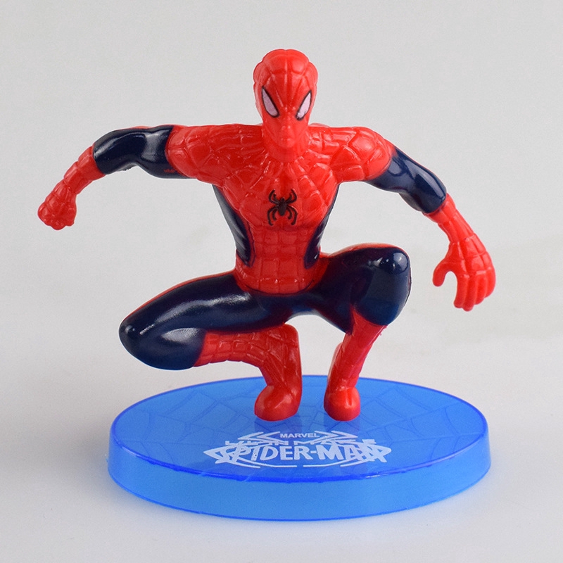 7pcs / set Mainan Action Figure Model SpiderMan Untuk Hadiah Anak