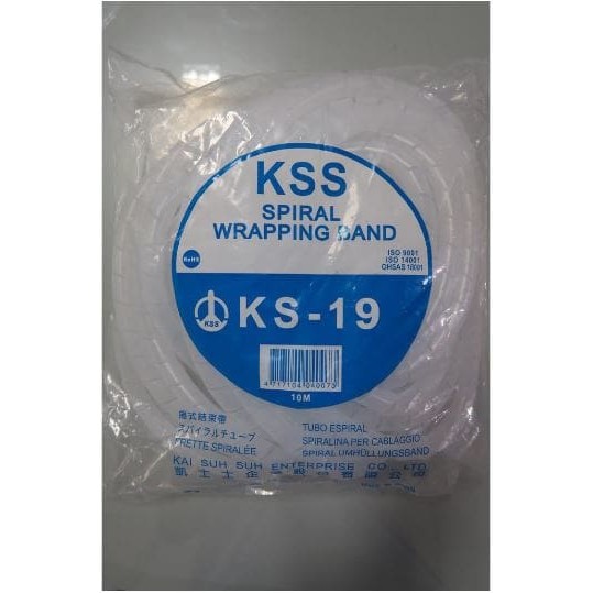 Spiral Kabel Protektor KS-19 Putih | Kabel Spiral KS-19 KSS / Pelindung Kabel KS 19 Putih KSS