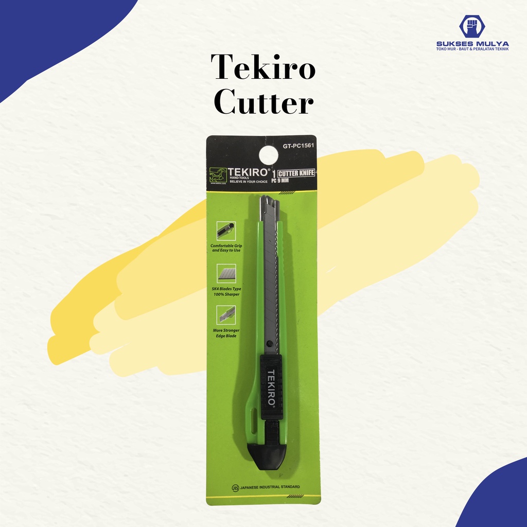 

Tekiro Pisau Cutter Pemotong Kertas Kater Hijau Tekiro