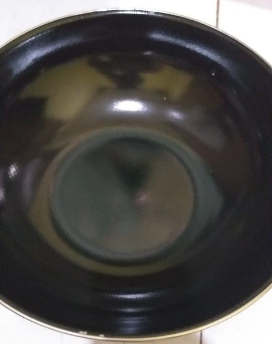 Wajan Enamel Gagang + Tutup Kaca Peralatan Dapur Perlengkapan Dapur Peralatan Masak Alat Dapur B258