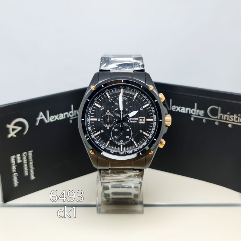 Jam tangan pria Alexandre Christie AC6493MC 6493 ORIGINAL BERGARANSI RESMI