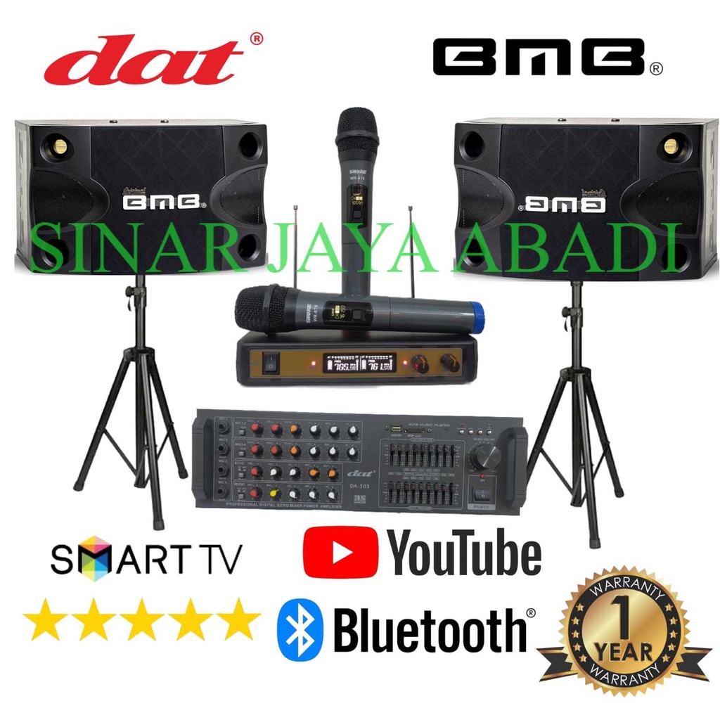 Paket Karaoke System Speaker BMB ORIGINAL RESMI