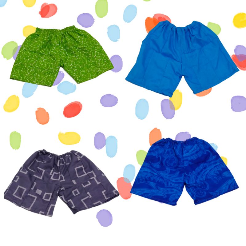 CELANA KOLOR ANAK / CELANA KOLOR KAIN PERCA / CELANA KOLOR LUCU AMBIL  LUSINAN /KODIAN