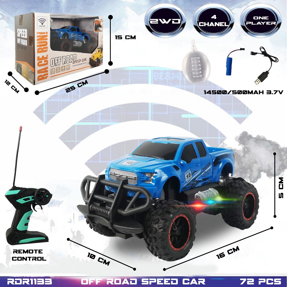 MURAH ​RDR1133 RC Rock Crawler Buggy Offroad Asap Mainan Anak Mobil Remote Control Radio Control Off Road Gunung Hobi Koleksi Remot Kontrol RADAR