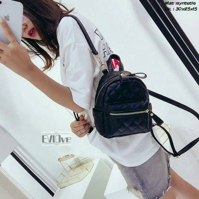 Fashion Tas ransel cantik jait jait Full nanas L'PARD / tas simple / ransel enlove / tas batam