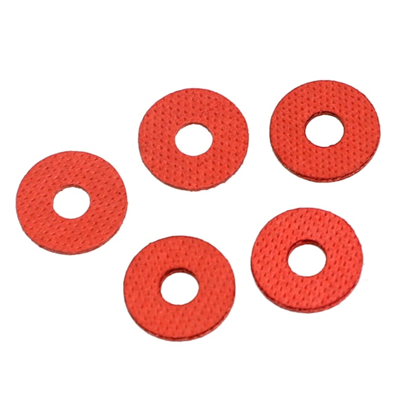 Bt 100pcs Red Flat Ring Fiber Washers Fiber Washer Karet Flat Washer Ledeng Kit Isolasi Washer