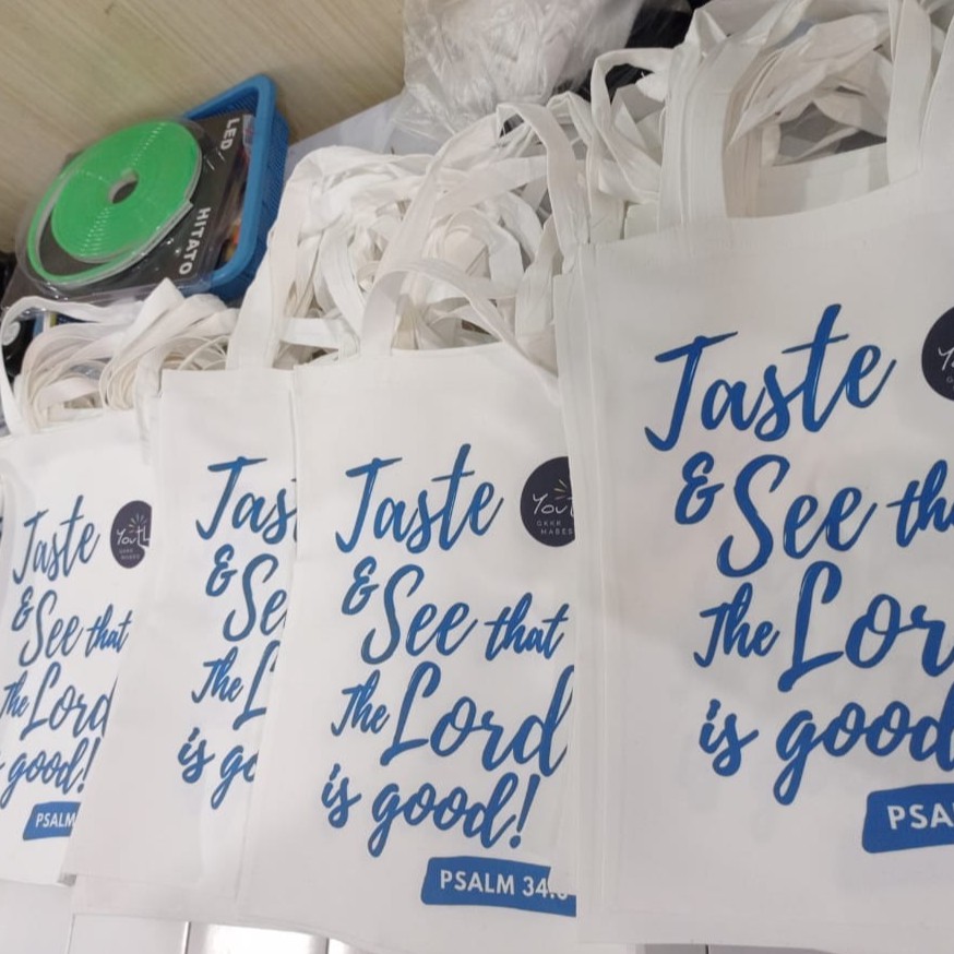 Totebag Kanvas Custom Design / Totebag Custom Foto Design Logo