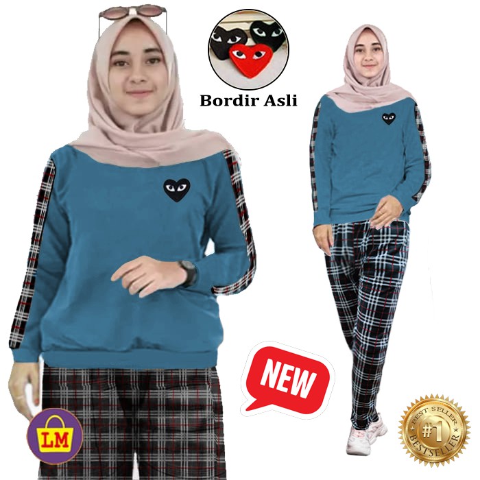 LM 10664 10668 10672 Setelan Baju Olahraga Senam Training Wanita Newplay Casual TERMURAH TERLARIS-2