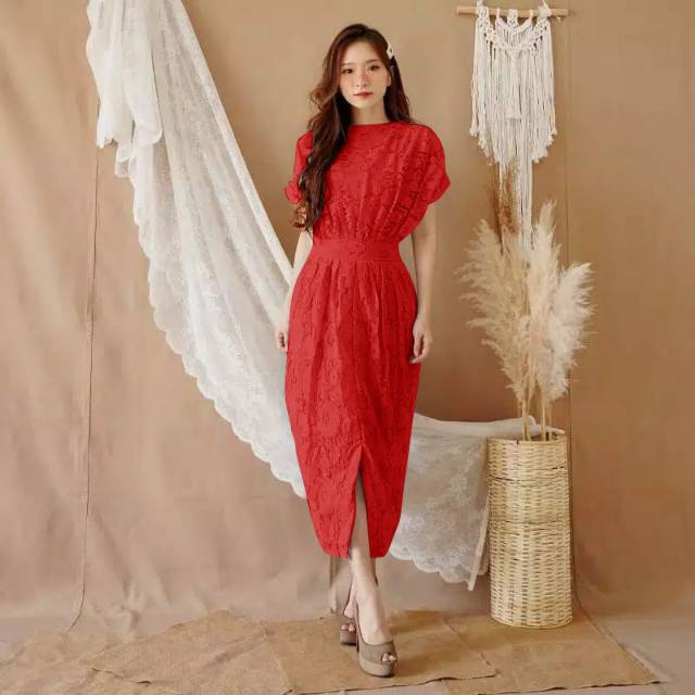 Dress jumbo pesta brokat bridal bigsize mewah,gaun midi dress 00