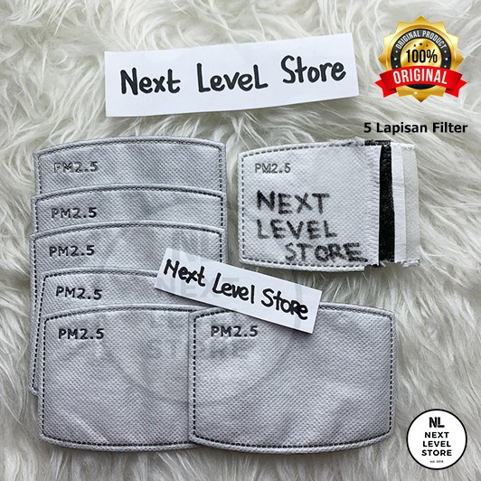 Refill Filter Masker PM 2.5 Insert N95 N99 Masker Kain Respirator ORIGINAL DEWASA DAN ANAK2