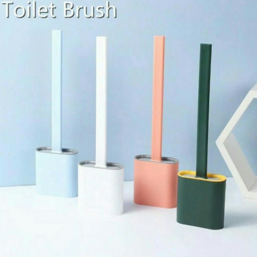 Toilet Brush Sikat WC Silikon Pembersih WC Elastis