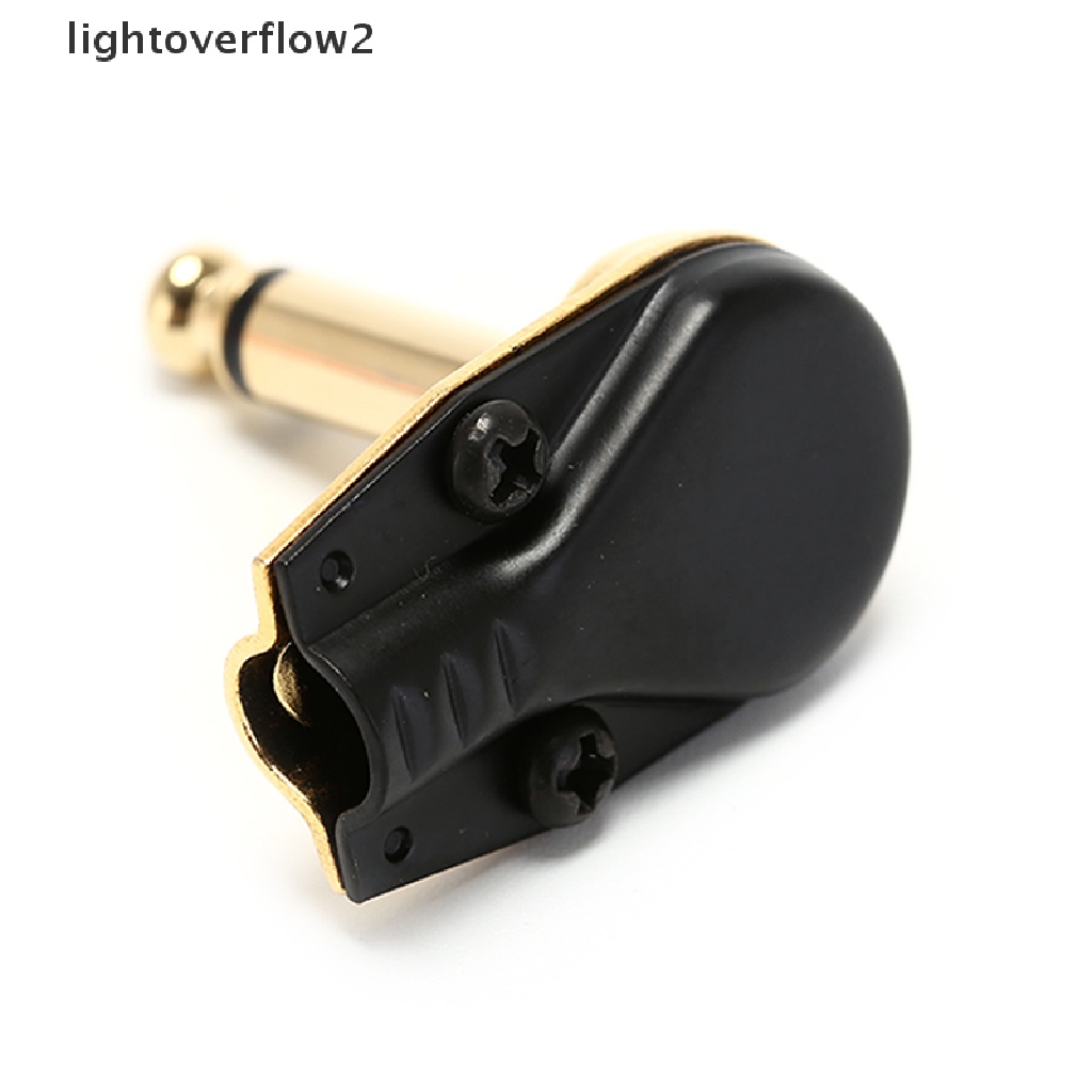 (lightoverflow2) Jack Adapter Konektor Pedal Efek Gitar Elektrik 6.35mm