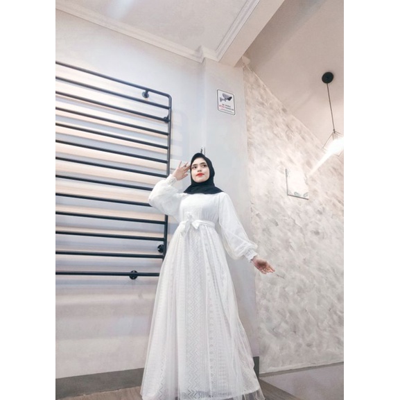 Gamis brukat /Maxy brukat tali /Gamis brukat kondangan