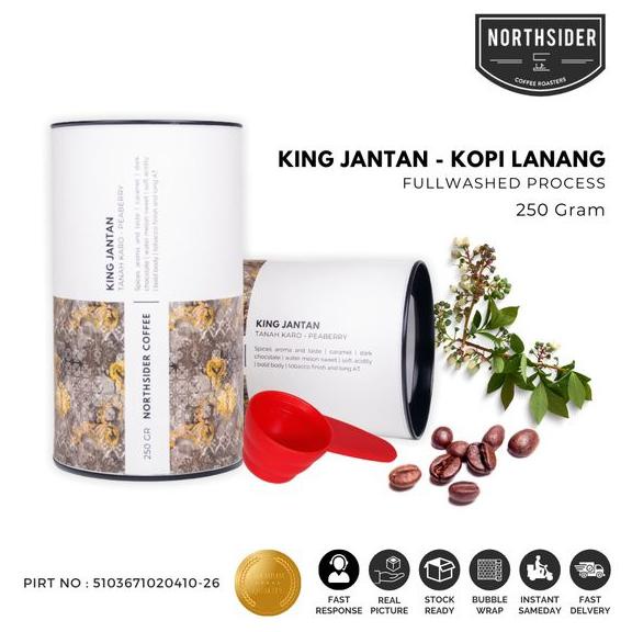 

BL BIJI KOPI ARABIKA KING JANTAN TANAH KARO 250GR NORTHSIDER COFFEE