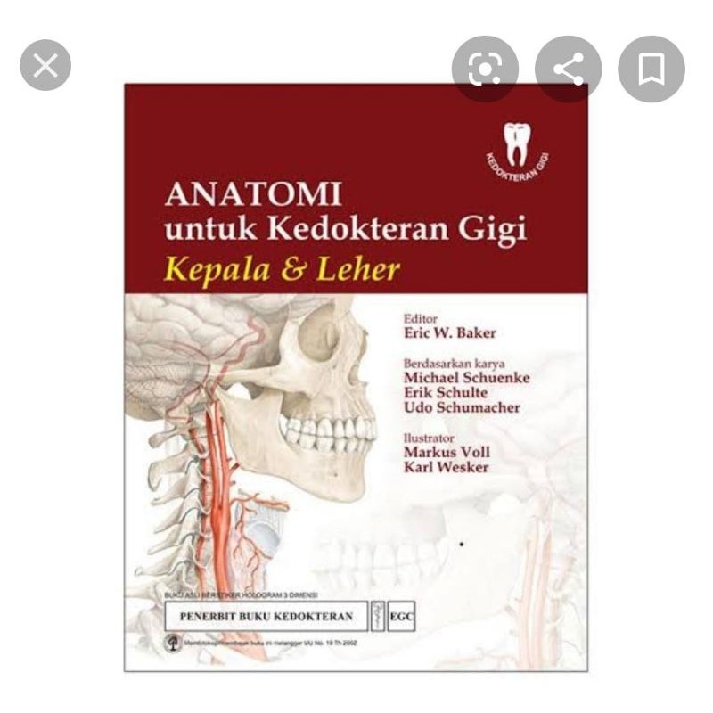 Original Anatomi untuk Kedokteran Gigi Kepala & Leher