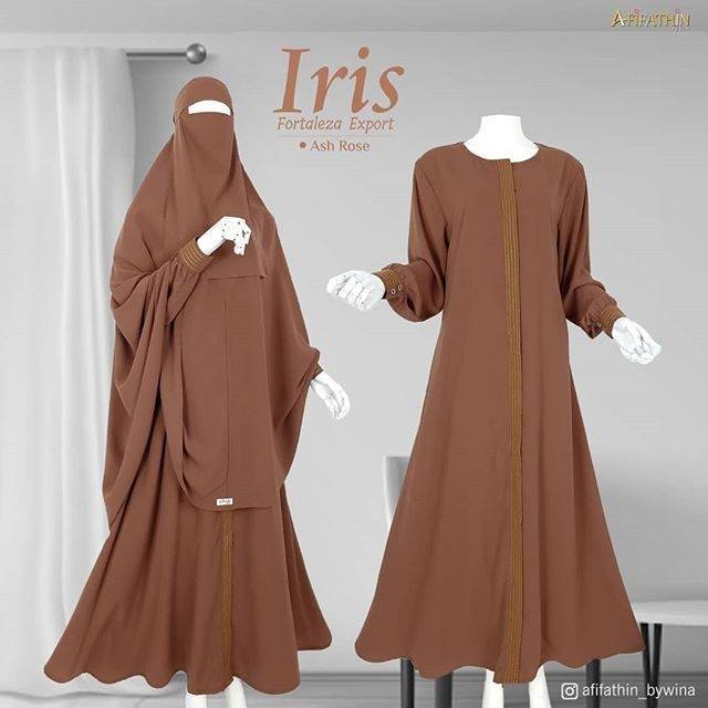 GAMIS SET POLOS IRIS BY AFIFATHIN