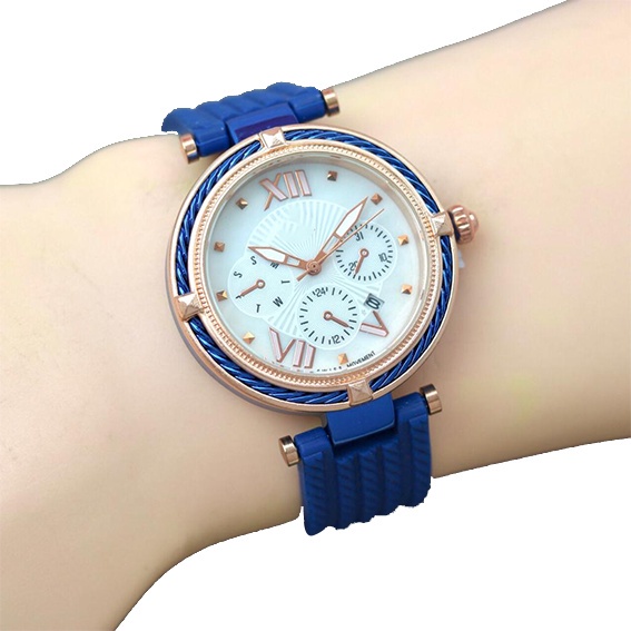 Grosiran Jam Tangan Wanita Psa I14-3556 Analog Tali Rubber Tanggal Aktif Original Garansi 6 Bulan Free Baterai Cadangan (COD)