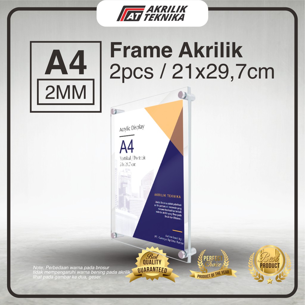 Jual Frame Foto Akrilik Poster Dinding Acrylic Ukuran A Indonesia