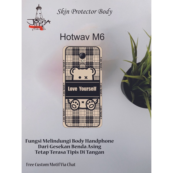 dapat 2Pcs Garskin Hp Hotwav M6 Motif HC - Free Custom motif via chat