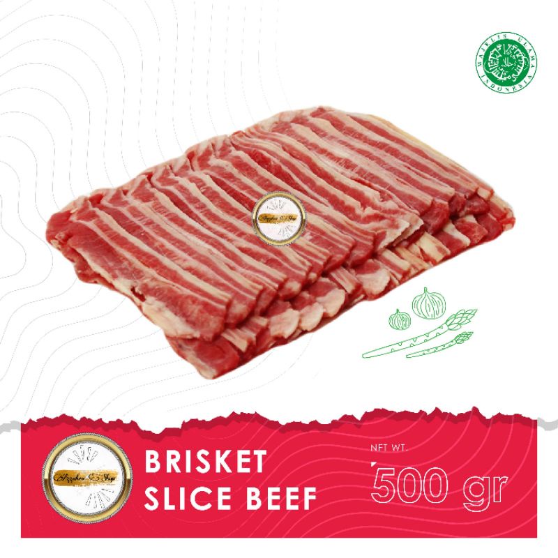 

Daging sapi AUS brisket slice beef / yakiniku / sukiyaki / shabu beef