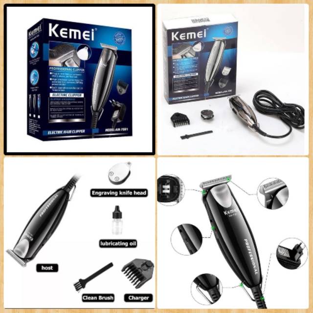 KEMEI 701/7021 TRIMMER ORIGINAL MESIN CUKUR RAMBUT JENGGOT/KUMIS LINER BAYI BALITA HAIR TATO GARIS