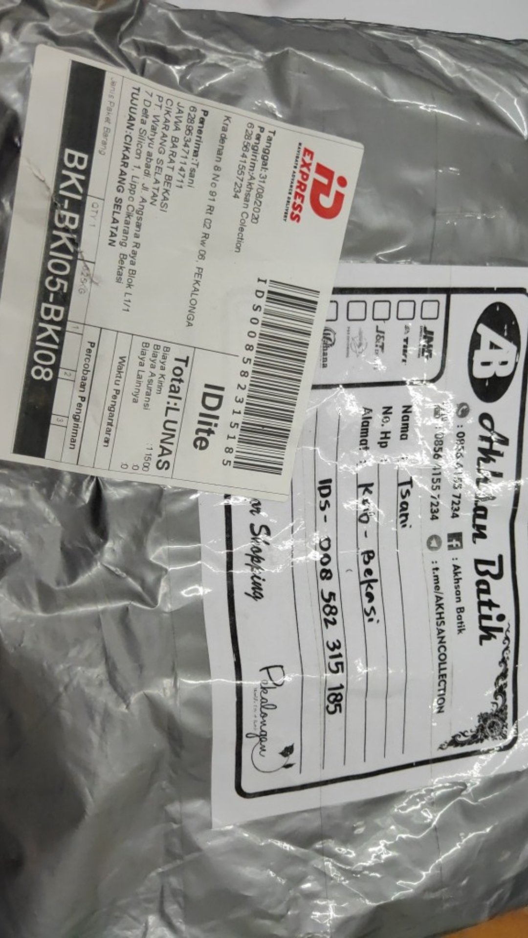 Tunik Batik Gempi Melati Motiv Akar Bahan Katun Primisima Unggul Jaya Ukuran All Size Ld 105 Cm