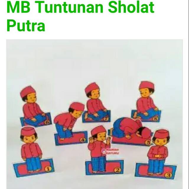 mainan anak maket sholat putra