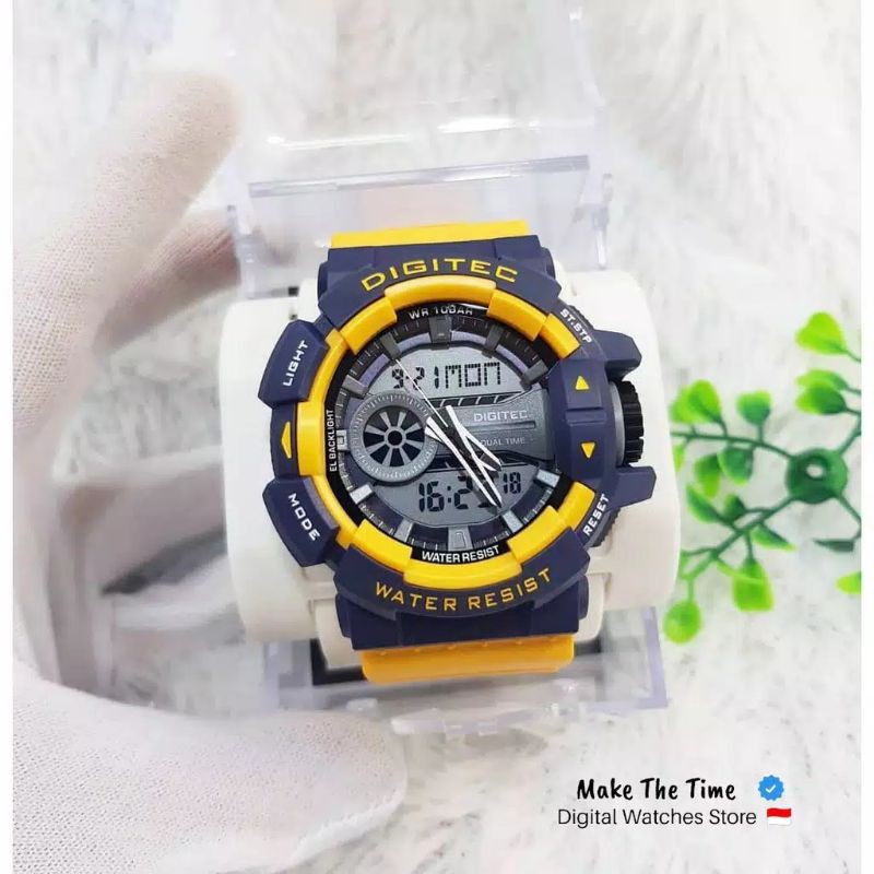 JAM TANGAN PRIA SPORTY KEREN DIGITEC 2080T ORIGINAL WATER RESIST