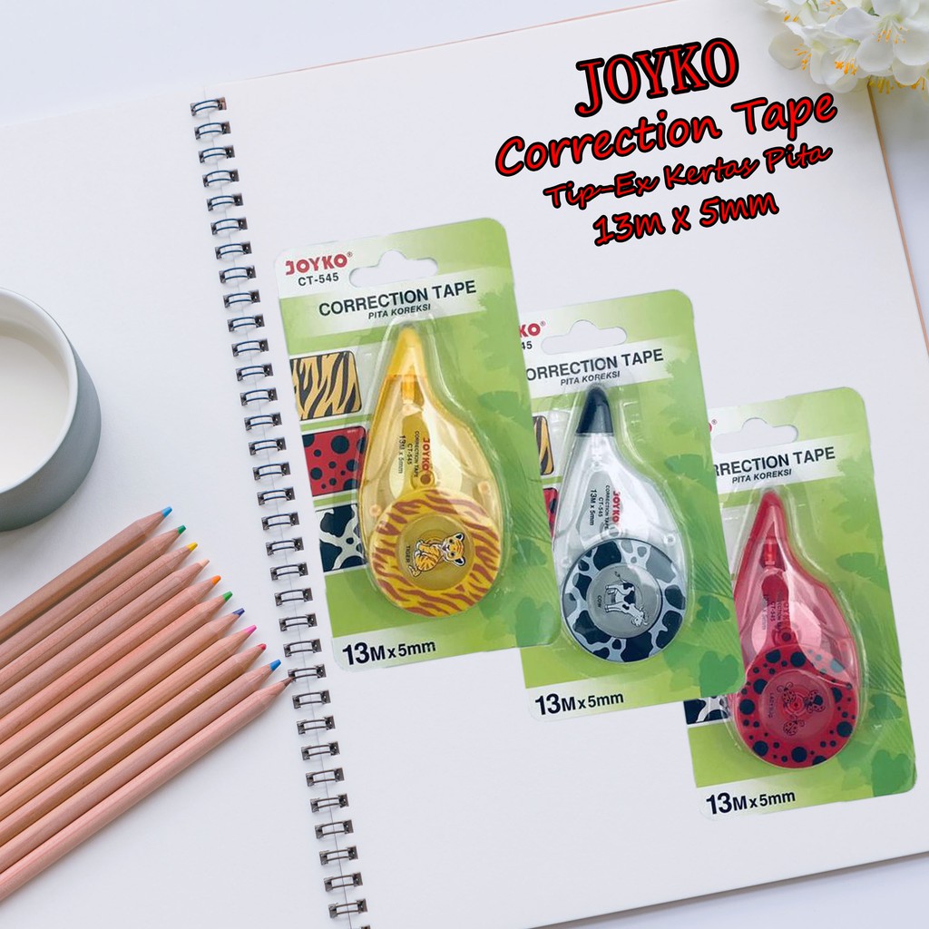 Joyko / Correction Tape / Tip-Ex Kertas Pita / 13m CT-545