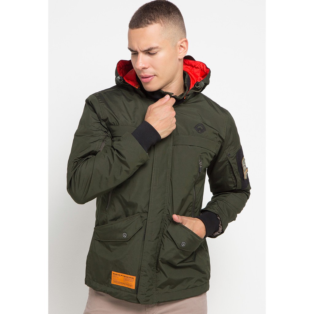 Jaket Hoodie Asli MGee 3451C Hunter C004 Green