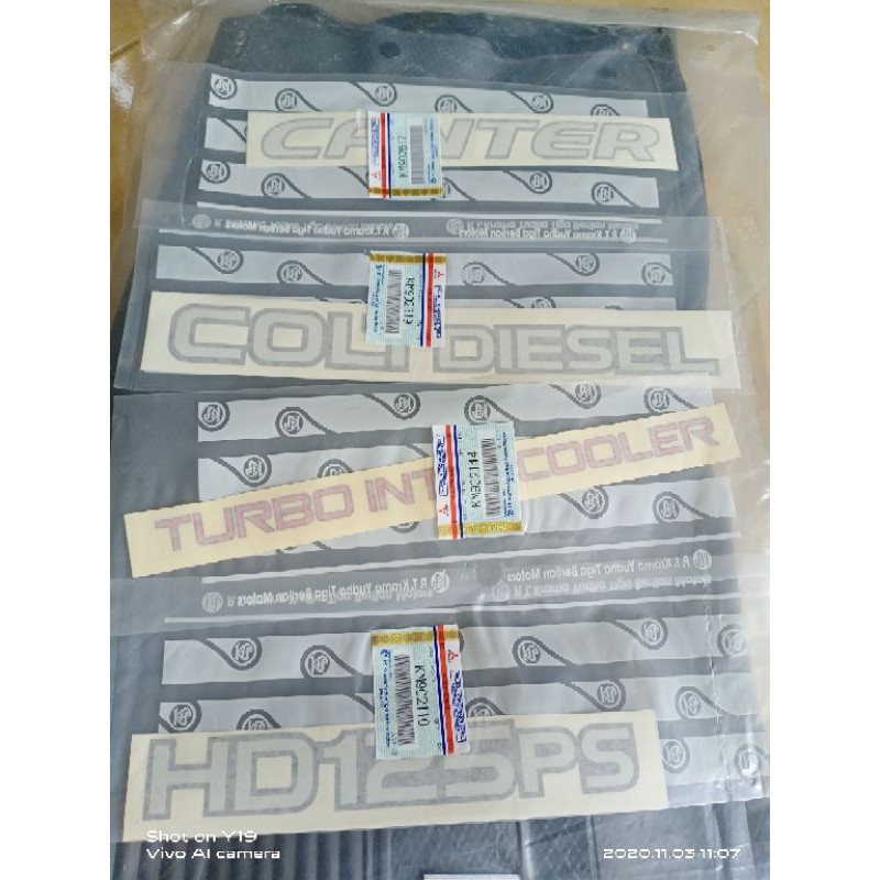 STIKER SET CANTER HD125PS ORIGINAL