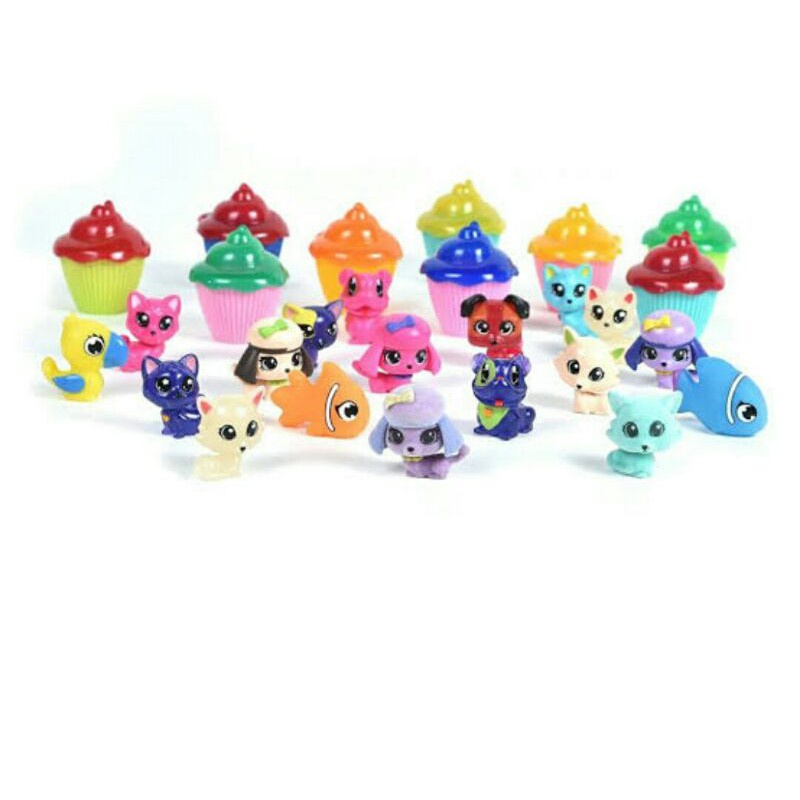 MINI CUPCAKE SURPRISE Cup Cake cupcakes cakes Emco Random Gacha Barbie Doll Mainan Anak Perempuan Cewek-ANIMAL PRECIOUS PET