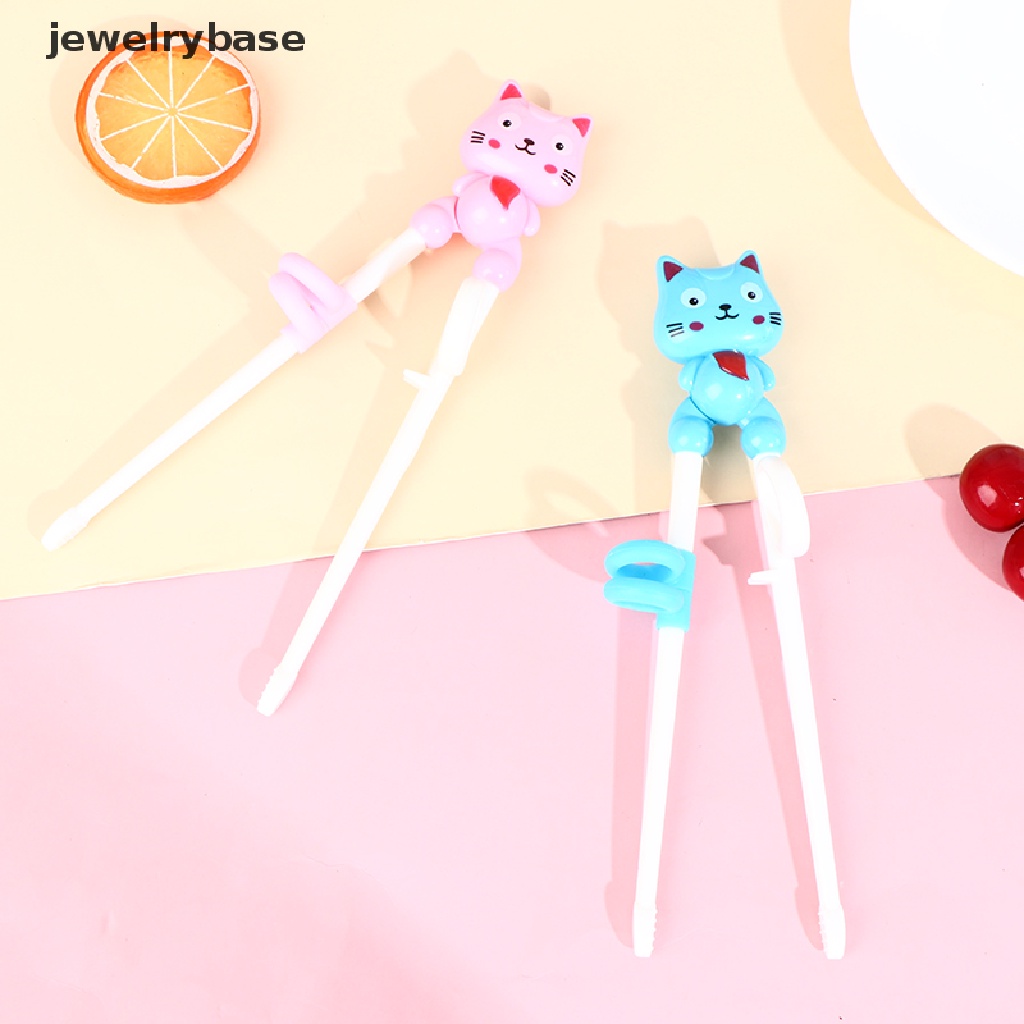 (jewelrybase) Sumpit Motif Kartun Kepala Hewan Untuk Latihan Makan Bayi / Anak