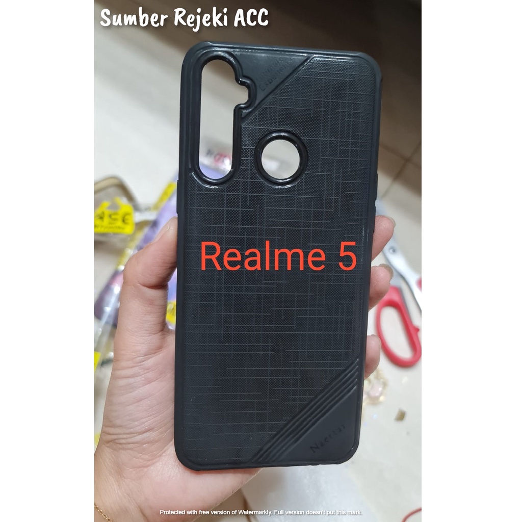Softcase Silikon Carbon Realme 5 Realme 5i Realme 5S