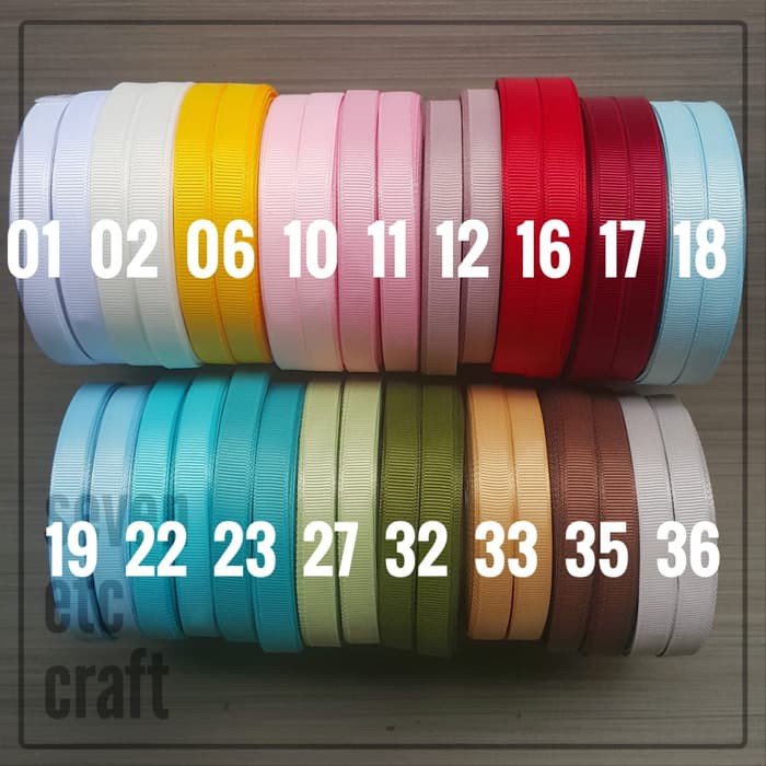 

GRATIS ONGKIR PITA GROSGRAIN 3/8" (1 CM)