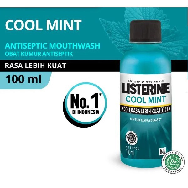 Listerine Cool Mint Mouthwash Obat Kumur 100 ml Original