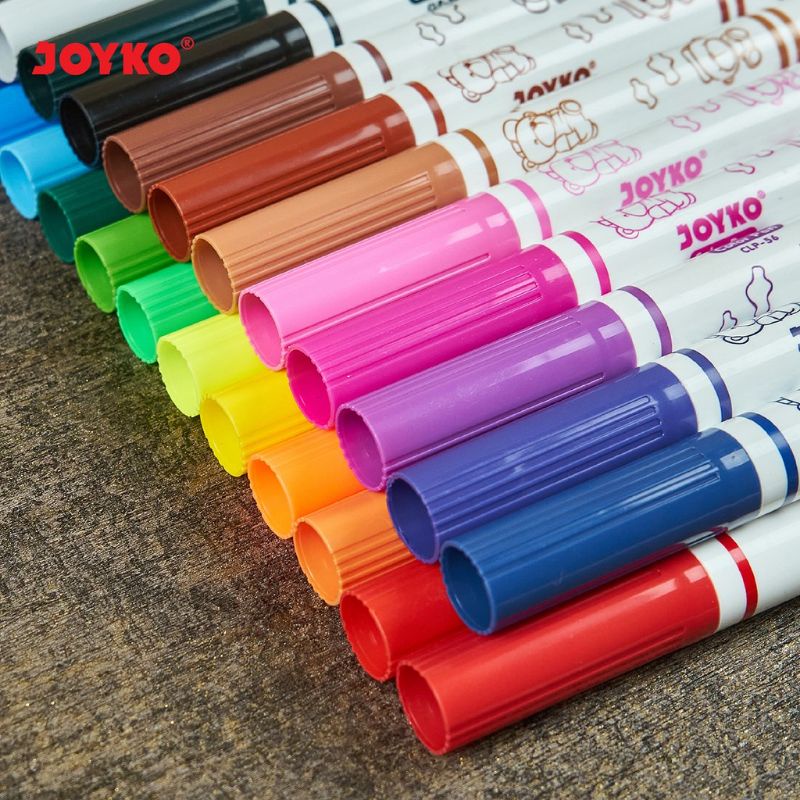 Pulpen Warna Color Pen Joyko CLP-56 24 Warna Bisa Dicuci